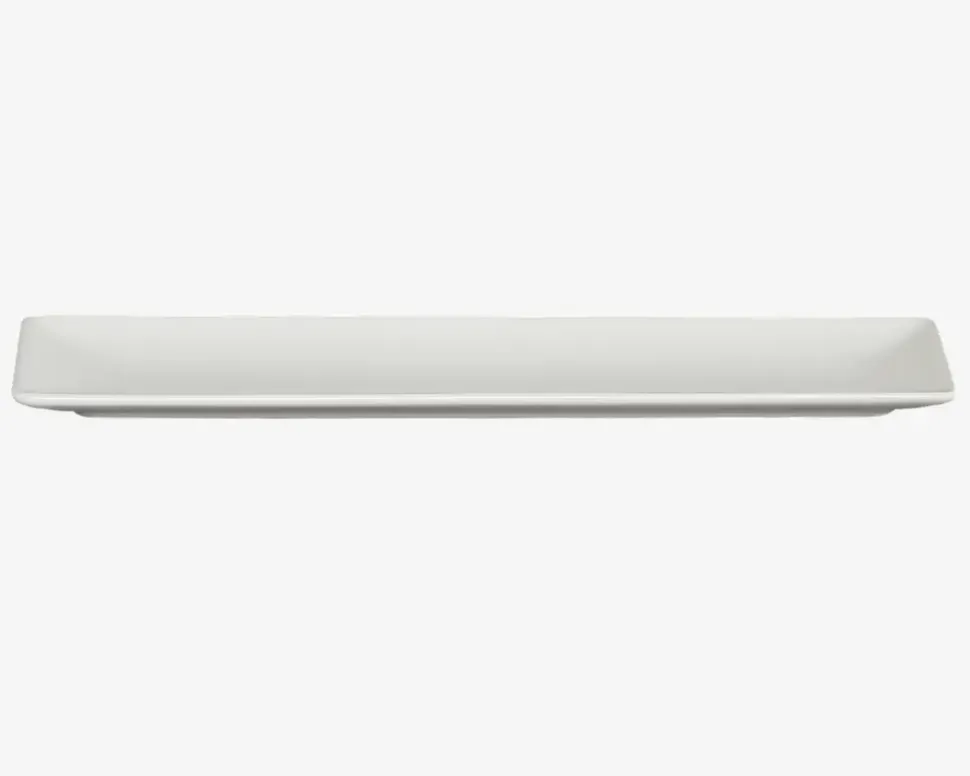 Quadro Tallerken Rektangulær 30x8 cm Hvid