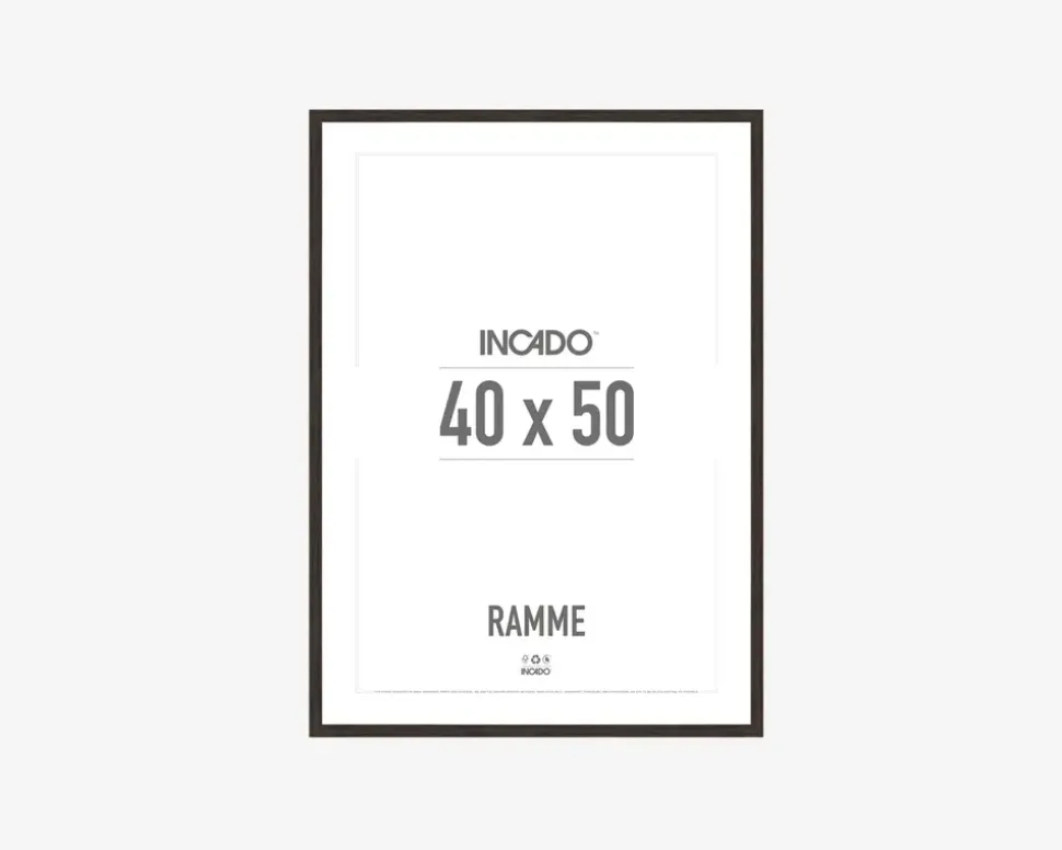 Ramme Røget Eg Slim 40 x 50 cm