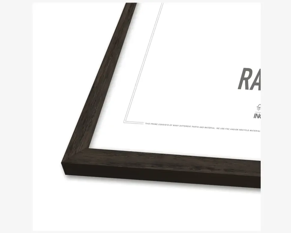 Ramme Røget Eg Slim 40 x 50 cm