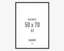 Ramme Røget Eg Slim 50 x 70 cm