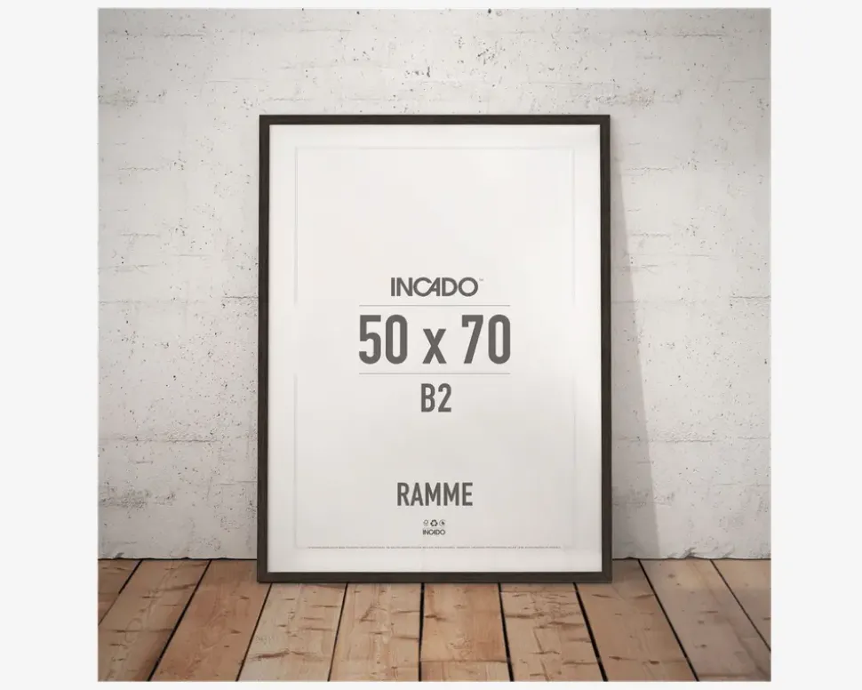 Ramme Røget Eg Slim 50 x 70 cm