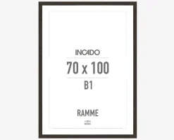 Ramme Røget Eg Slim 70 x 100 cm