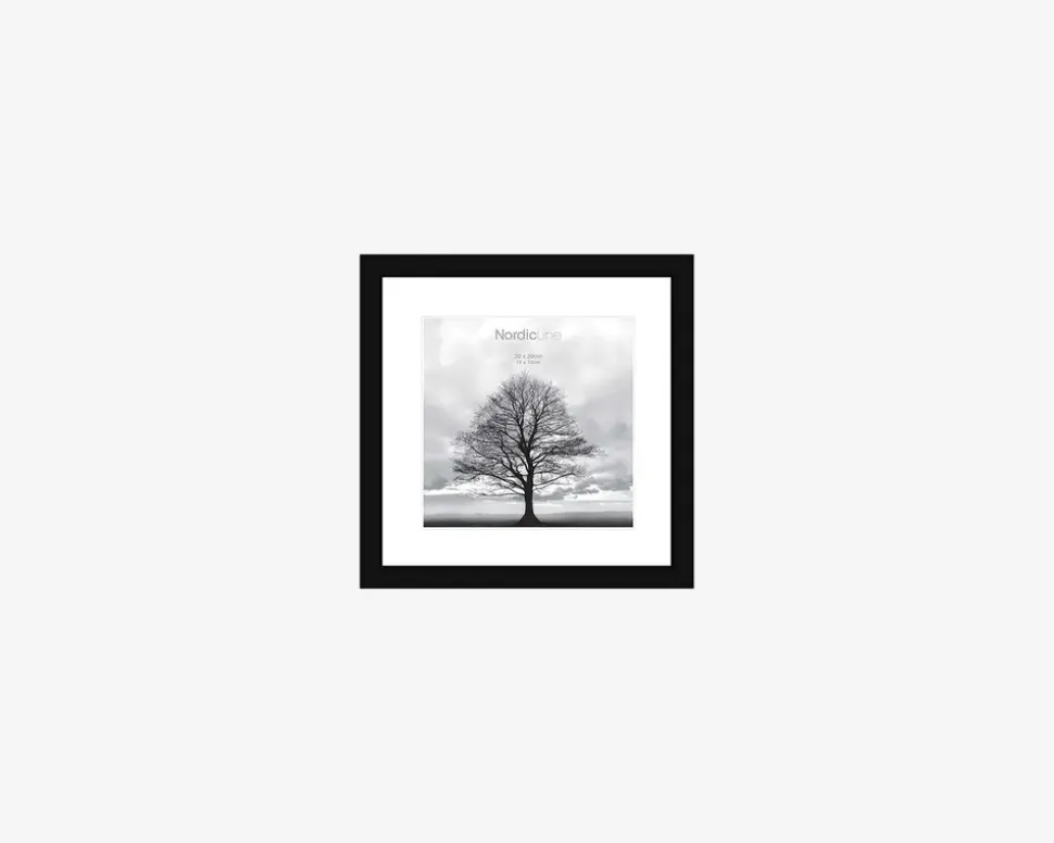 Ramme Sort Slim 20 x 20 cm