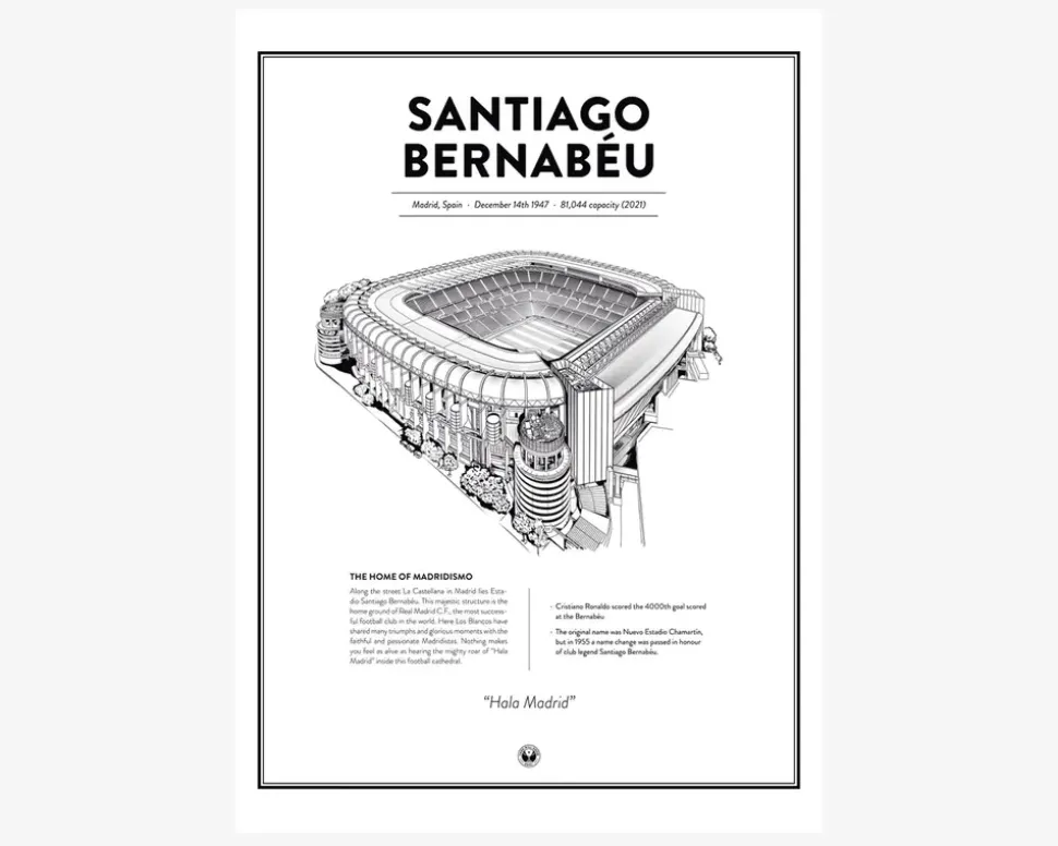 Real Madrid - Santiago Bernabeu 50x70 cm