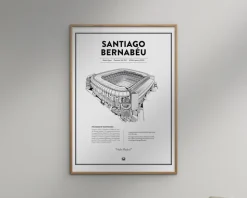 Real Madrid - Santiago Bernabeu 50x70 cm