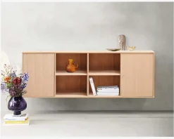 Reol Mistral 4 Sekt. m/2 Døre Eg