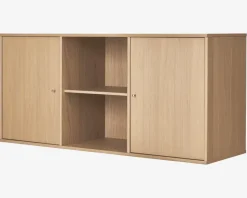 Reol Mistral 3 Sekt. m/2 Døre Eg