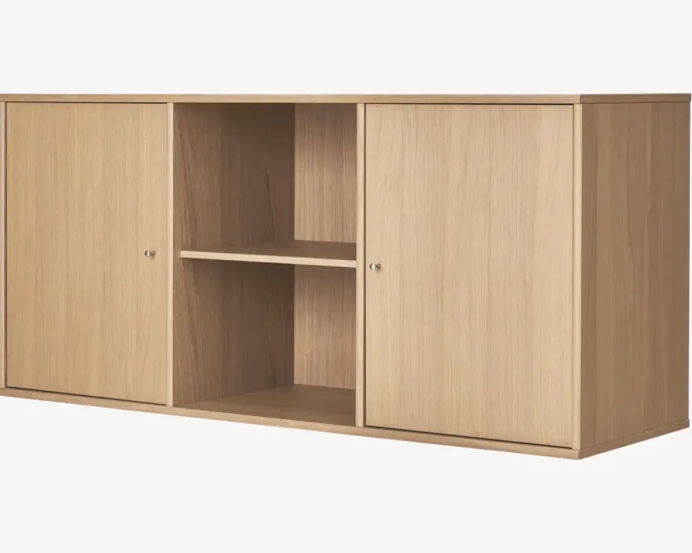 Reol Mistral 3 Sekt. m/2 Døre Eg