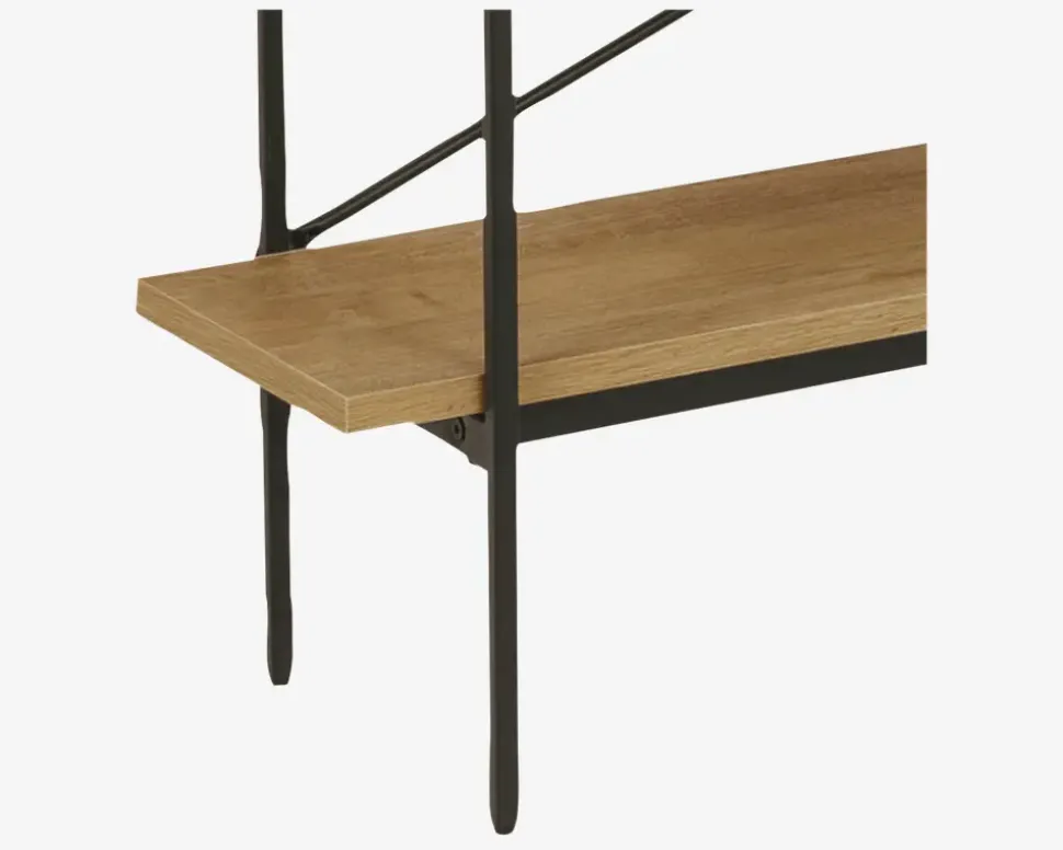 Reol sort metal/vild eg
