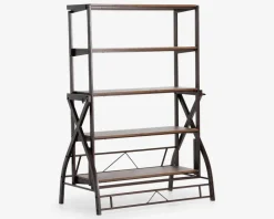 Reol spisebord i antik farvet kunstfiner