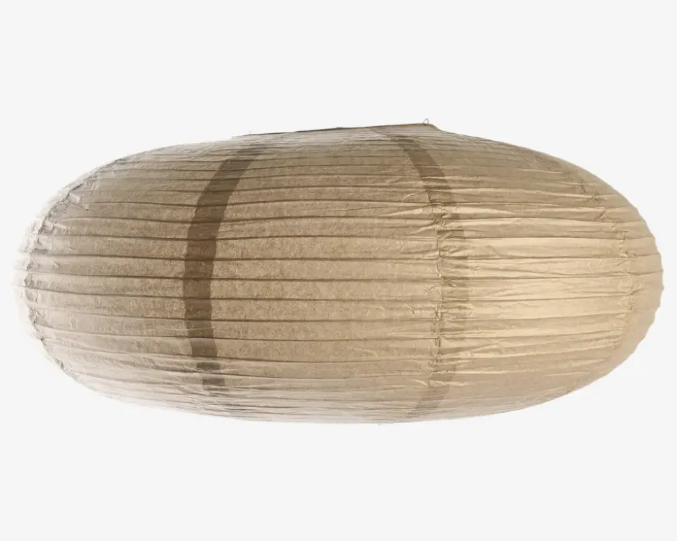 Rispapirlampe beige Ø.50 cm