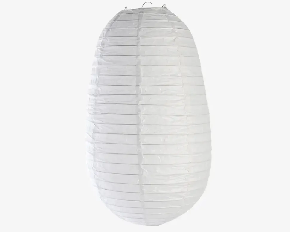 Rispapirlampe hvid Ø.30 cm