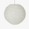 Rispapirlampe Hvid Uden Ophæng Ø.60 cm