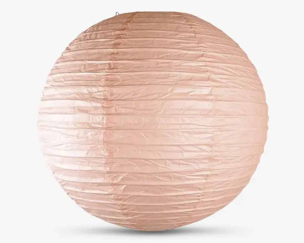 Rispapirlampe rosa Ø.40 cm
