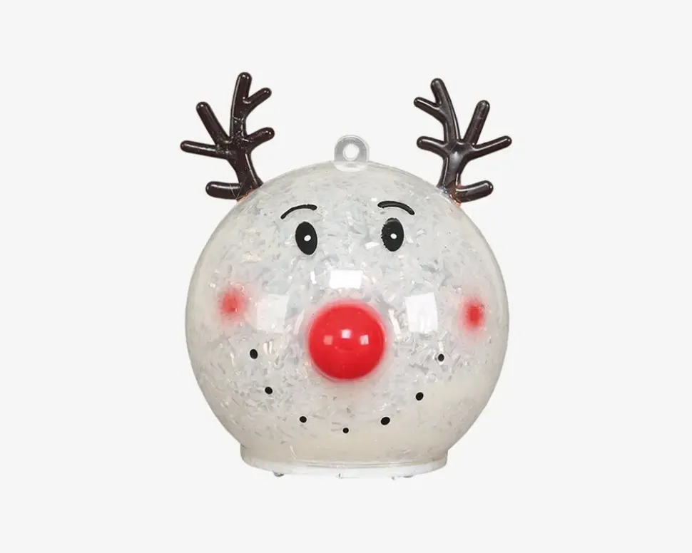 Rudolf Kugle LED Ass. Ø.8cm