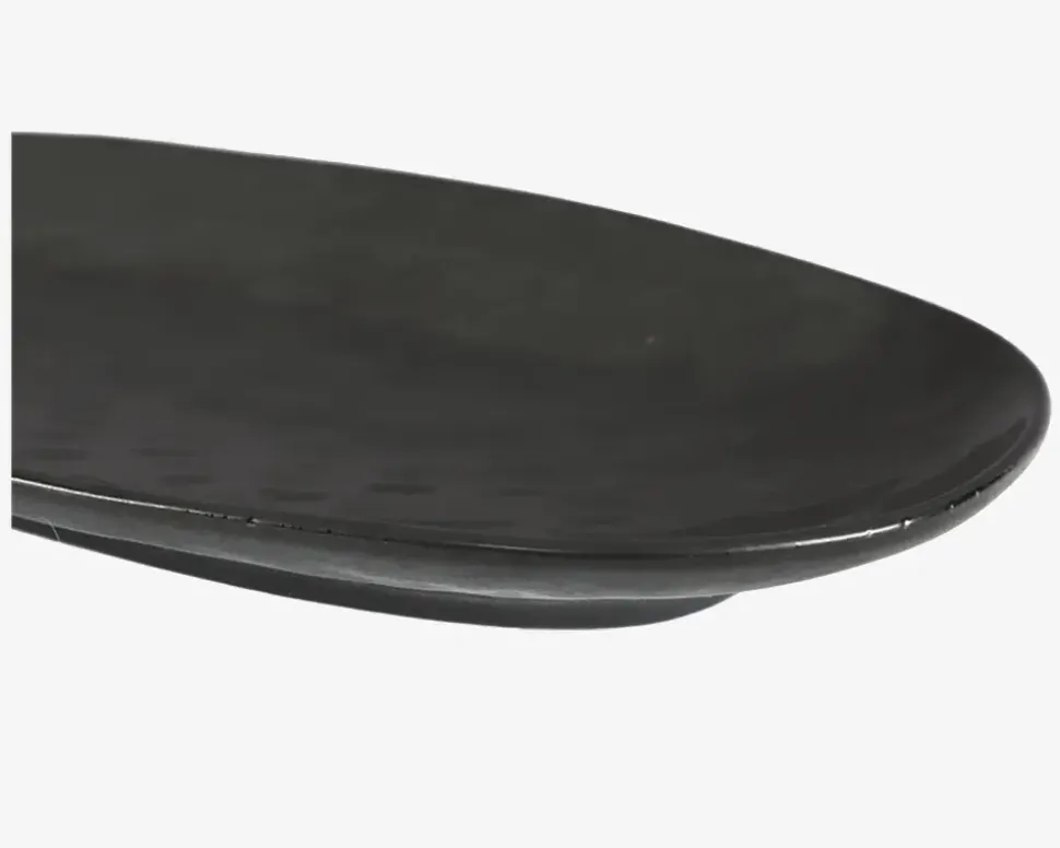 Serveringsfad Oval Sort 31 x 17,5 cm
