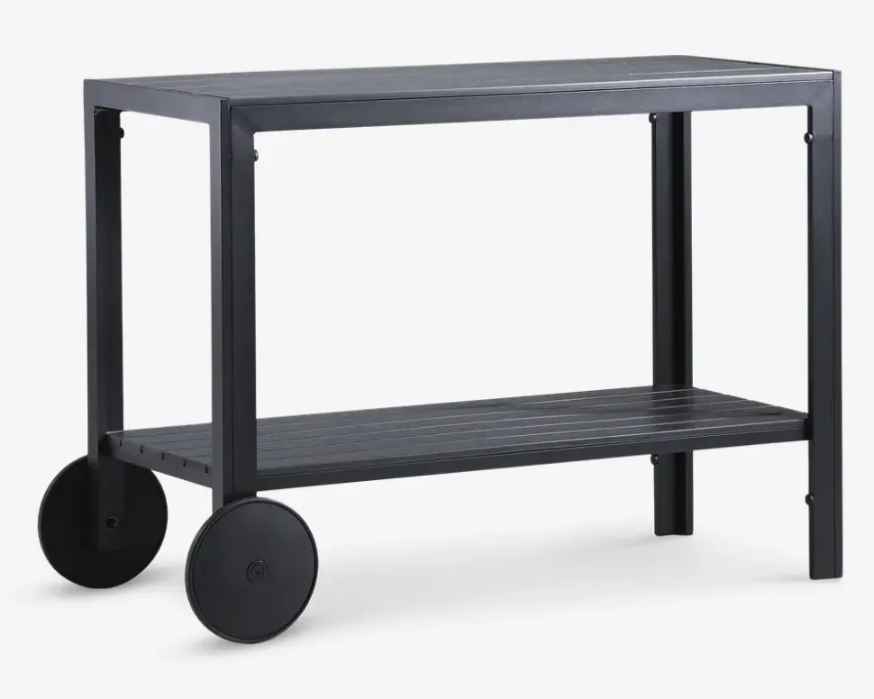 Serveringsvogn sort non-wood