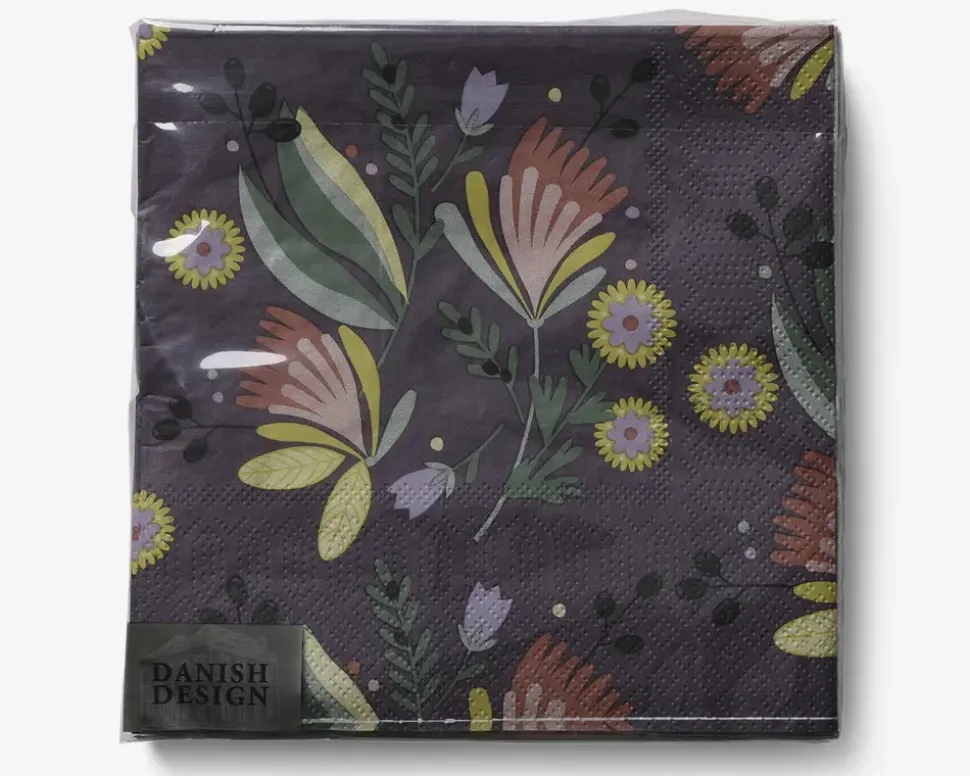 Servietter flower 33x33 cm