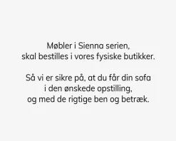 Sienna Hjørnesofa Stofgr. 1