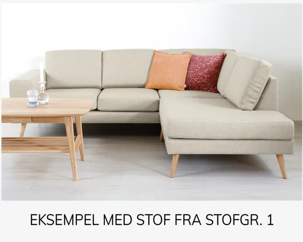 Sienna Sofa Open End Højre Stofgr. 1