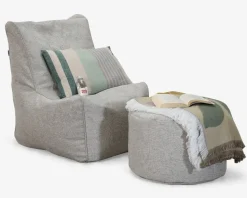 Sækkestol Pazzel beige møbelstof