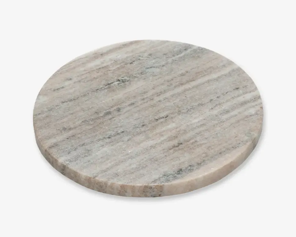 Skærebræt marmor sand Ø. 20 cm