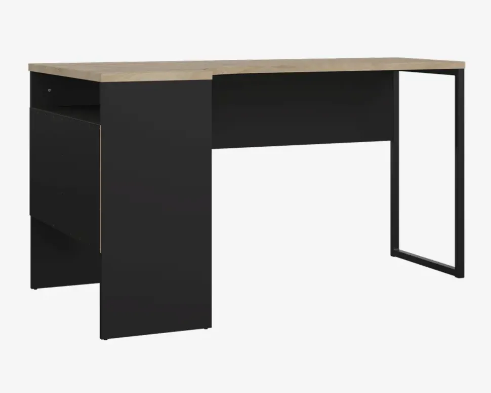 Skrivebord Hjørne Sort/eg