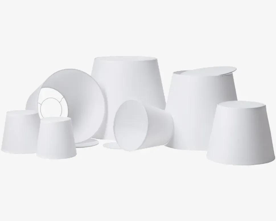 Skærm Emma Domus H. 24 cm Hvid