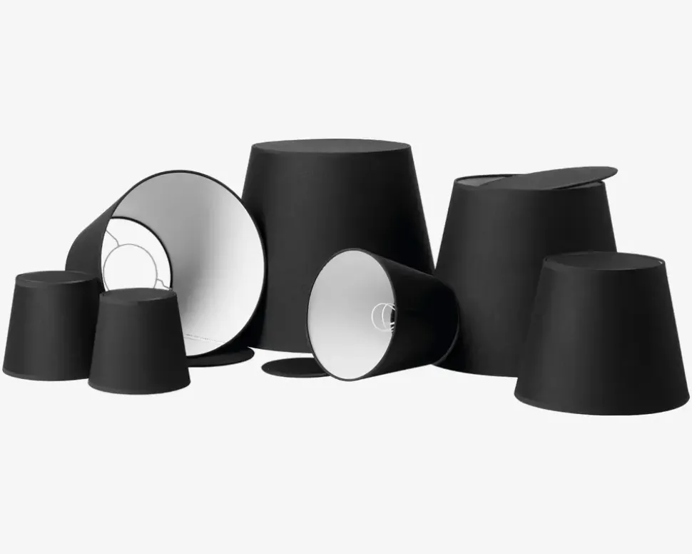 Skærm Emma Domus H. 14,5 cm Sort