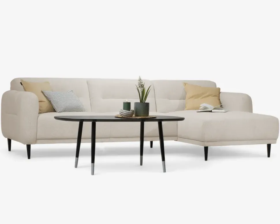 Sofa Halifax Chaiselong Højrevendt Stofgr. 1