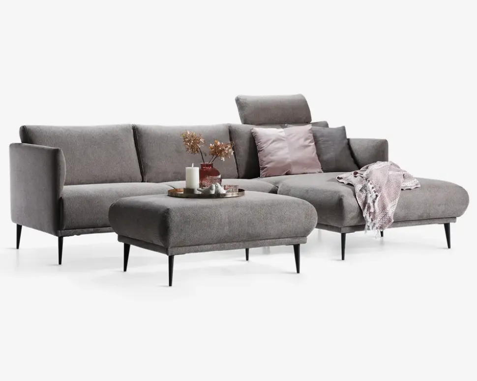 Sofa Josefine med chaiselong højre