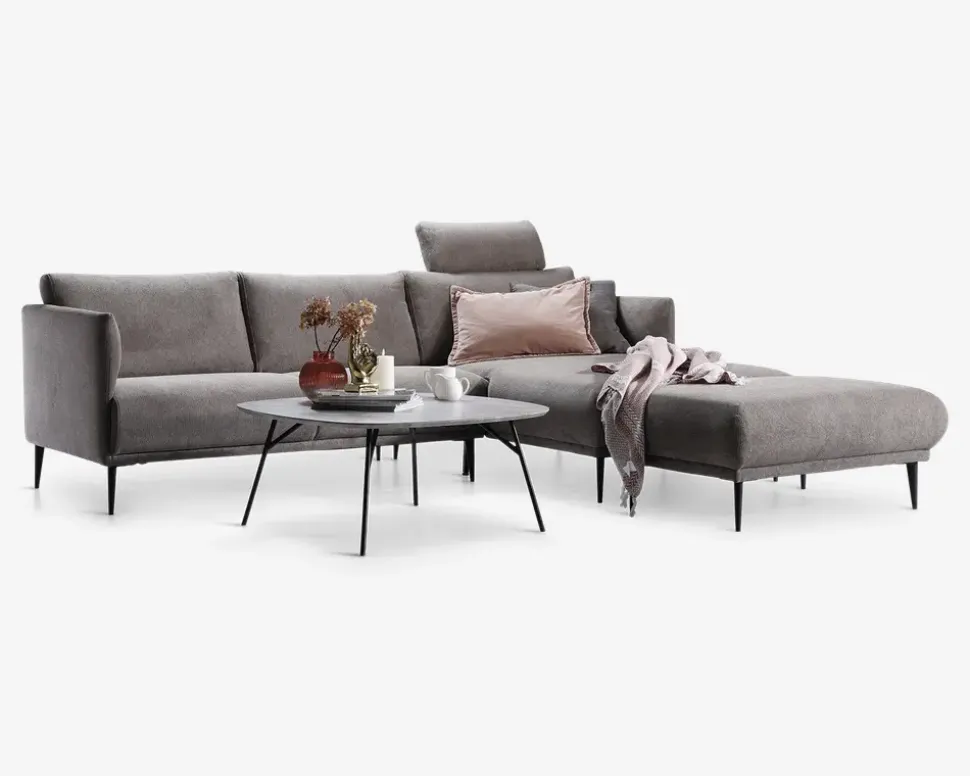 Sofa Josefine med chaiselong højre