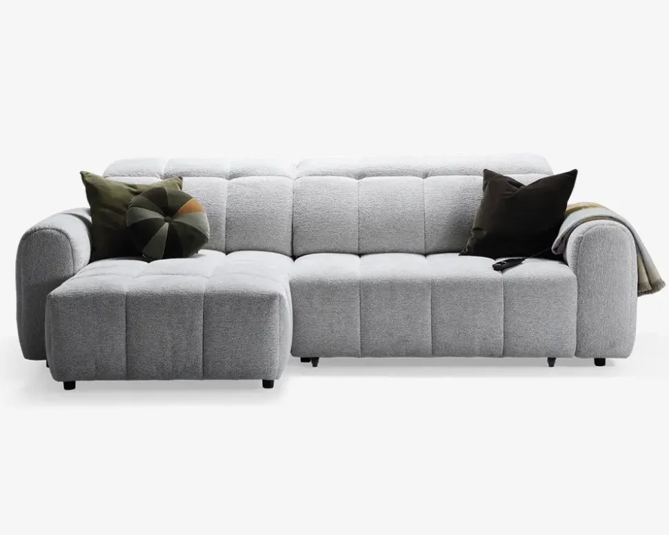 Sofa med chaiselong venstre relaxfunktion