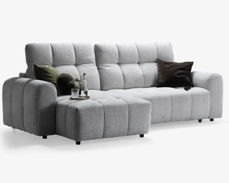 Sofa med chaiselong venstre relaxfunktion