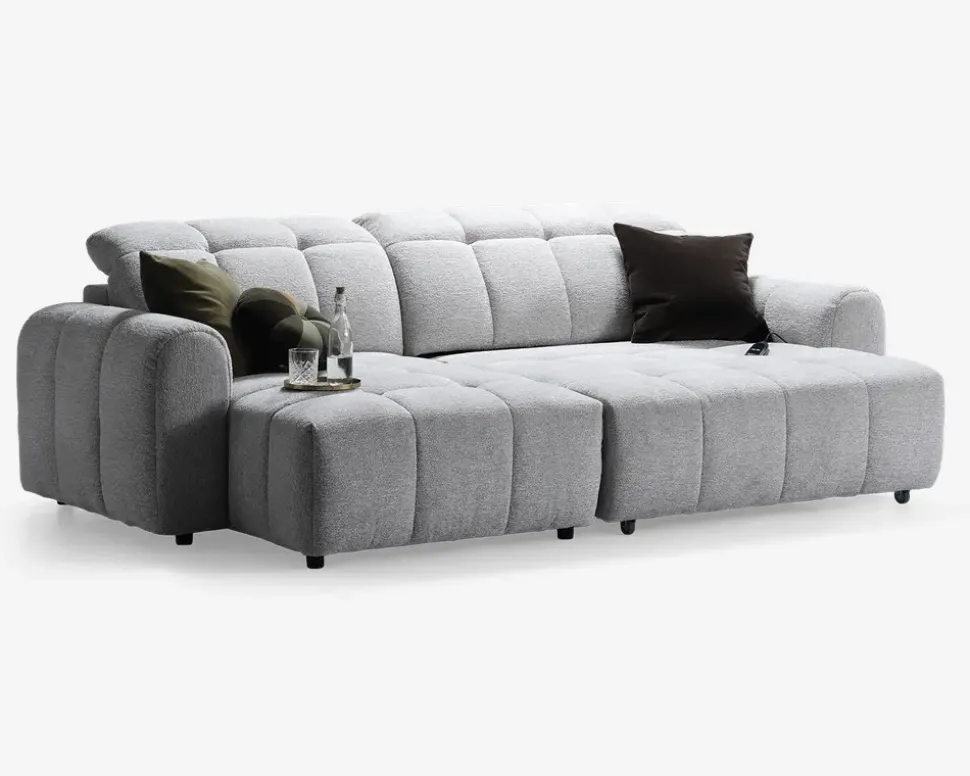 Sofa med chaiselong venstre relaxfunktion