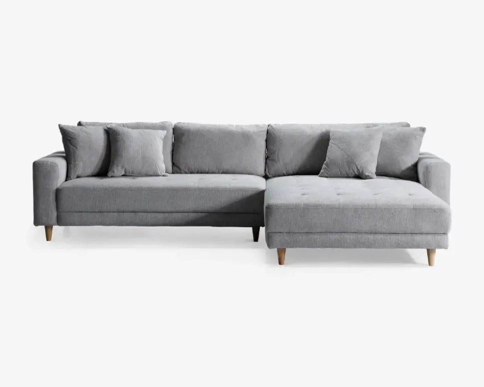Sofa med XL chaiselong beige