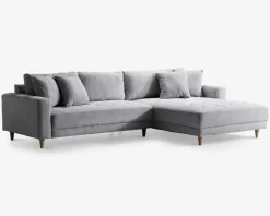 Sofa med XL chaiselong beige
