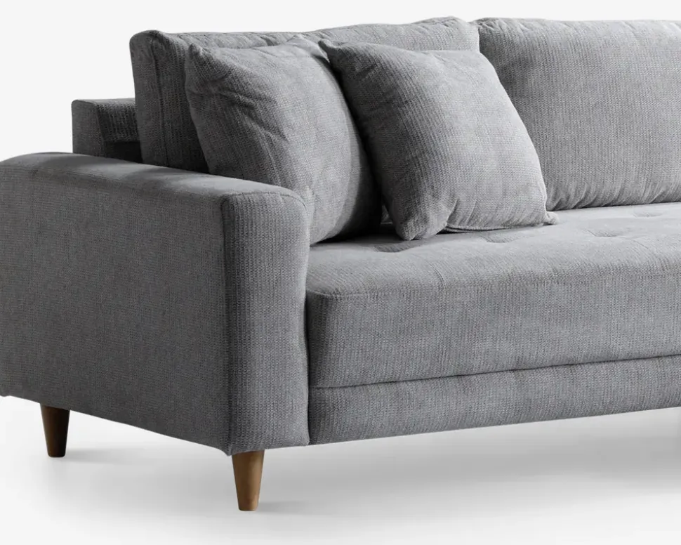 Sofa med XL chaiselong beige