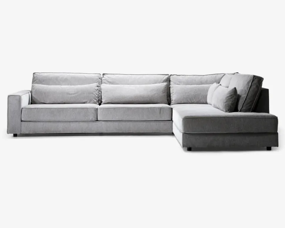 Sofa m/Open End Højre Grå