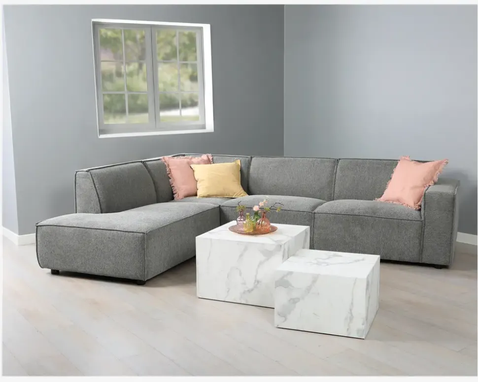 Sofa m/Open End Venstrevendt Grå