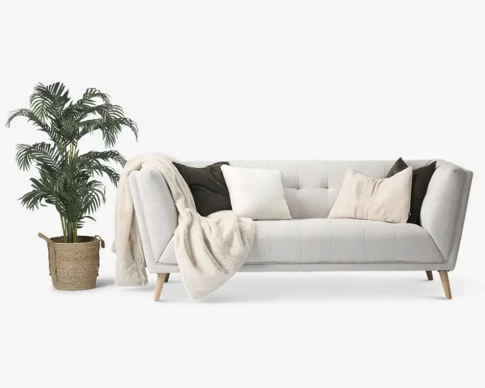 Sofa 3 Pers. Beige Stof