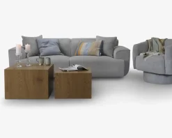 Sofa 3 Pers. Grå/Beige