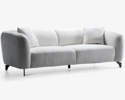 Sofa 3 pers. lys beige møbelstof