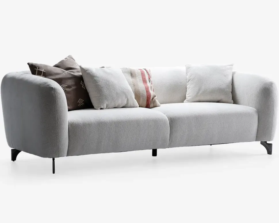 Sofa 3 pers. lys beige møbelstof