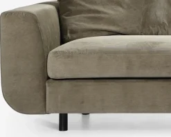 Sofa 4 Pers. Motive grøn fløjl