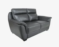 Sofa 2 Pers. Sort Læder