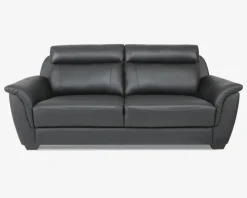 Sofa 3 Pers. Sort Læder
