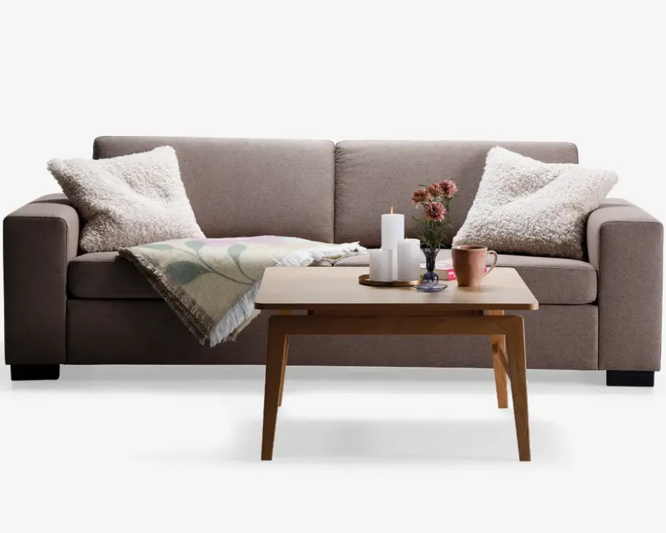 Sofa 3 pers. taupe møbelstof