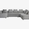 Sofa U-Shape Højre Lys Grå