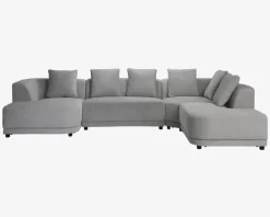 Sofa U-Shape Højre Lys Grå